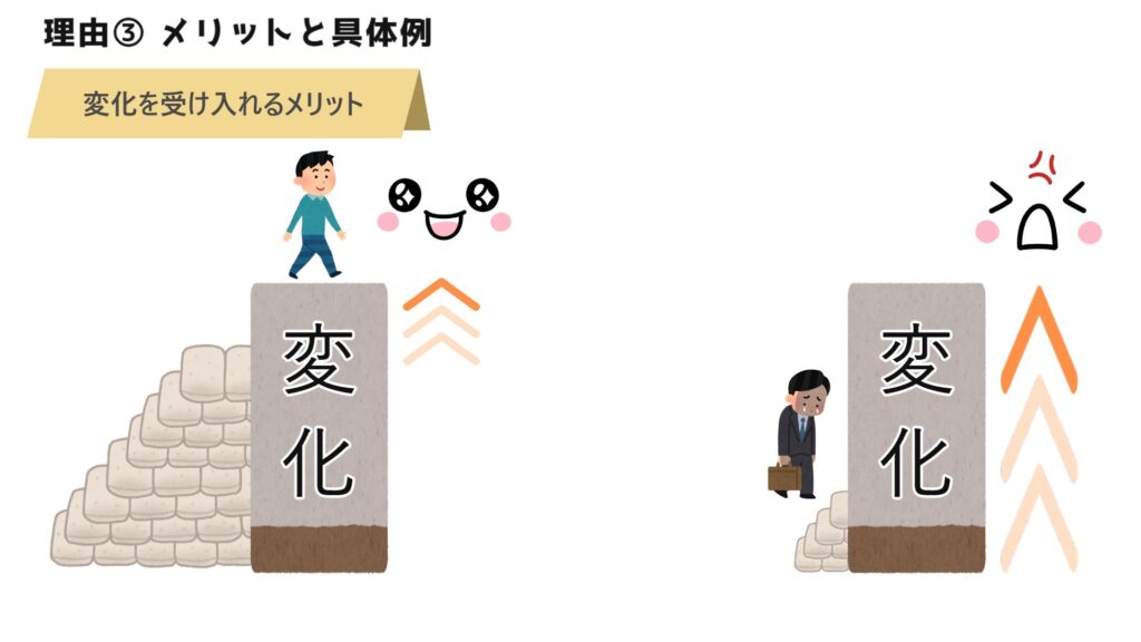 【理由③】メリットと具体例