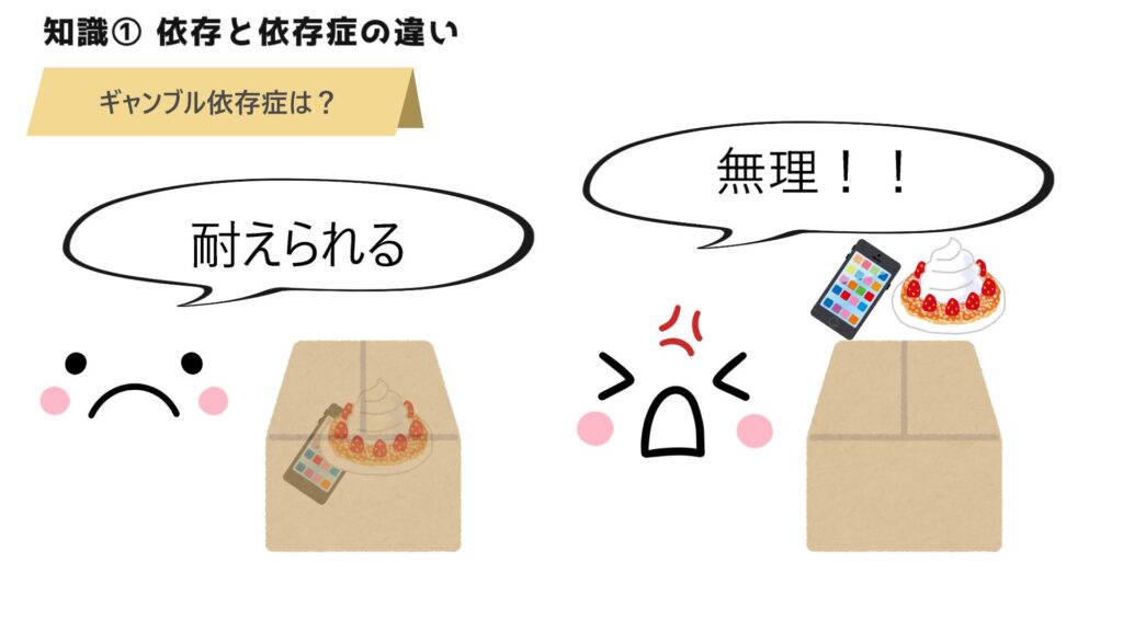 【知識①】依存と依存症の違い